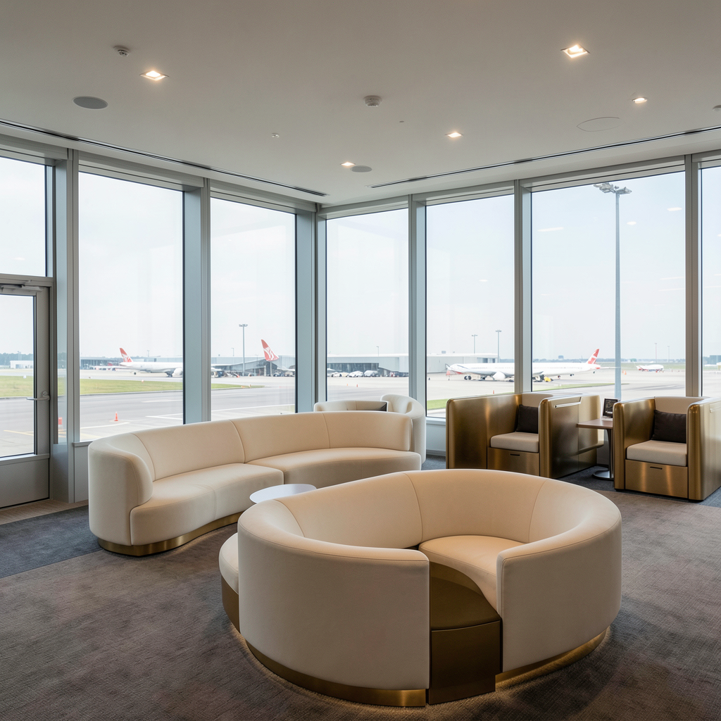 Birmingham Airport Unveils Stunning Luxe by Aspire Lounge